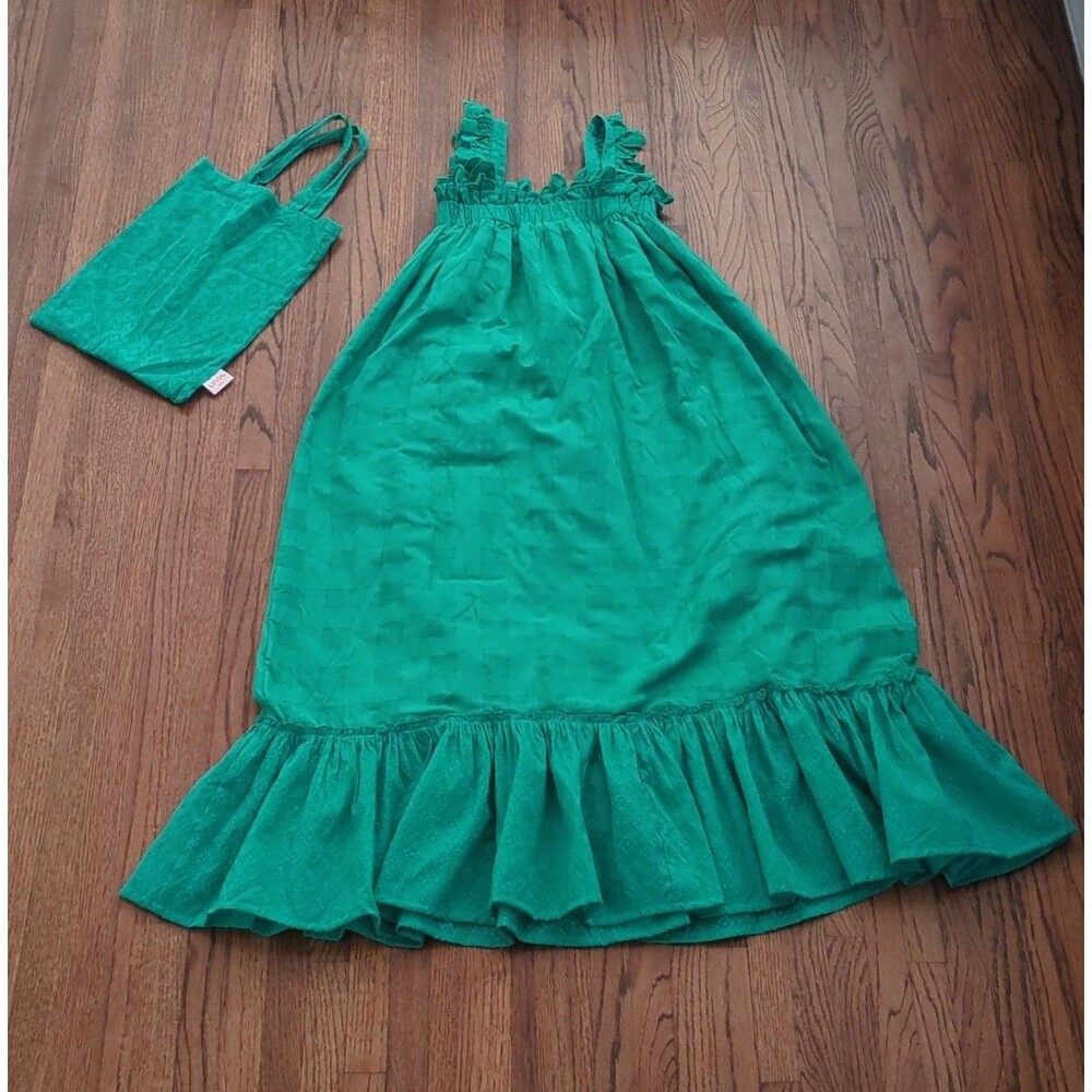 LISON PARIS girls Robe longue Rio dress Ibiza green size 12 NEW with Tags
